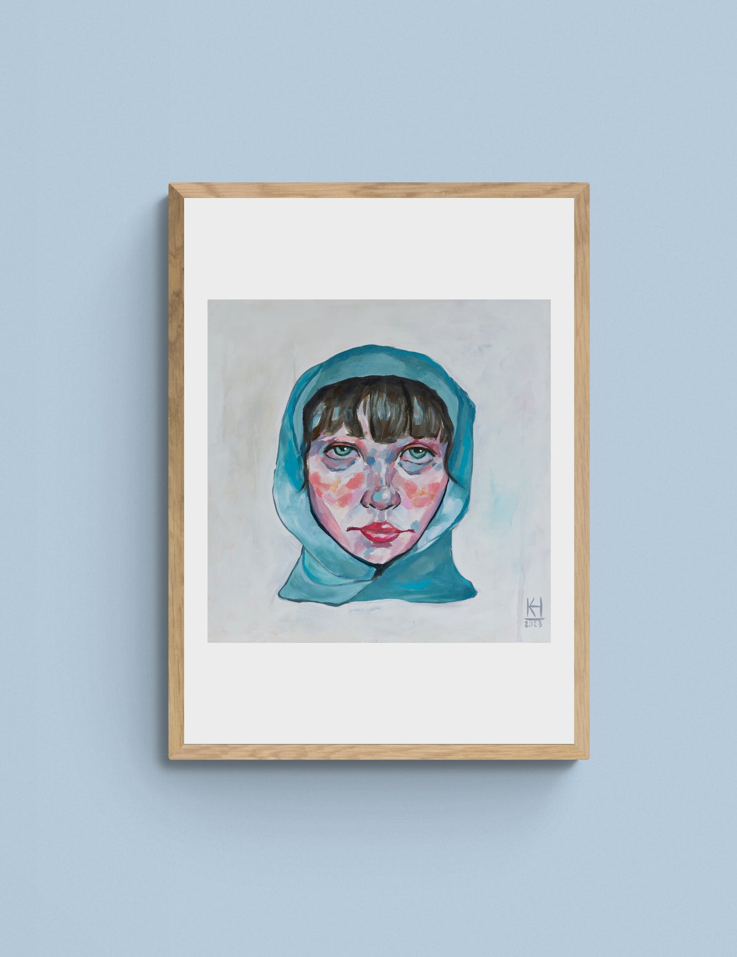 "Det Turquoise Tørklæde" Print